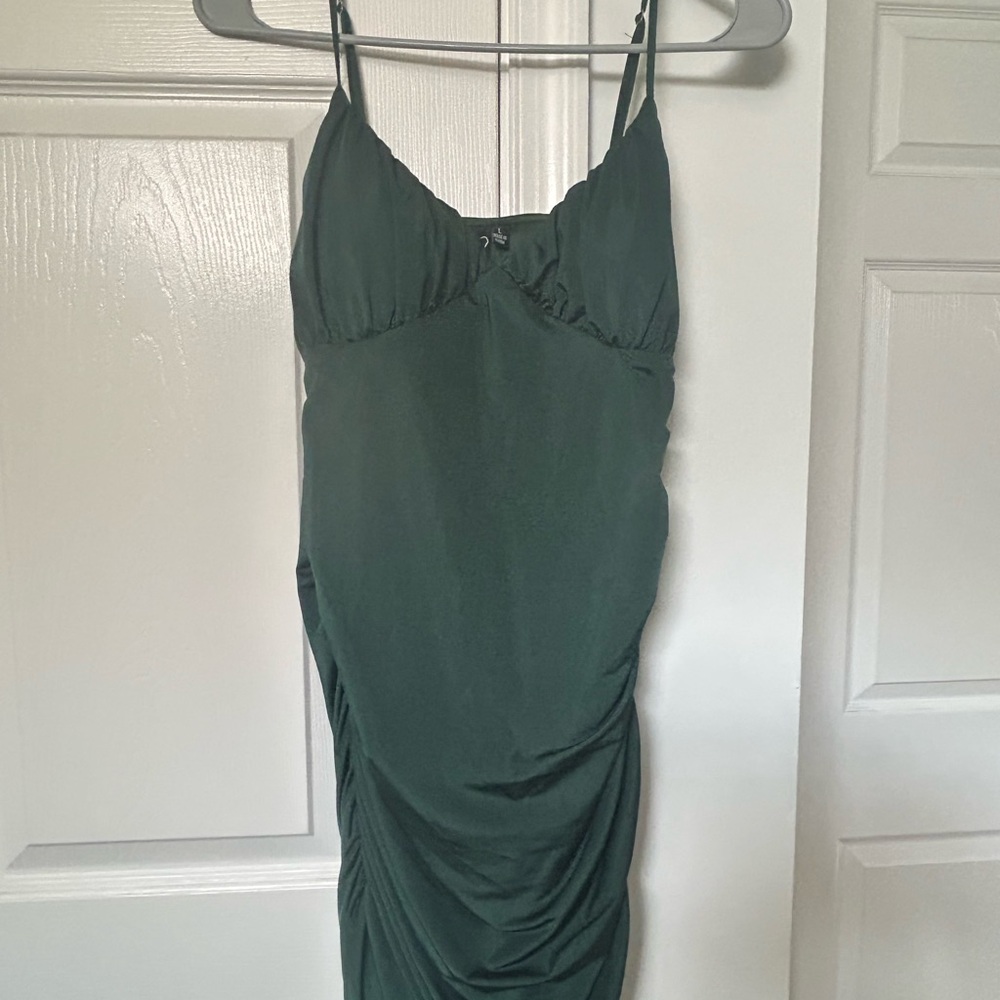 Windsor Dark Green Backless Dress